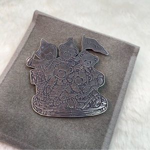 Cherished Teddies Rare Sterling Silver Commemorative 5 Year Anniversary Brooch